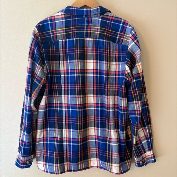 Duluth Trading Co Button Up Plaid Flannel Shirt Size Large Excellent Condition - Picture 3 of 9
